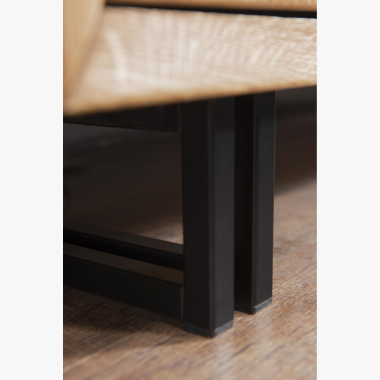 Veľká dubová komoda na kovových nohách, Vilo 49