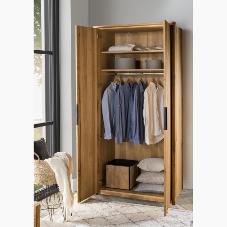 Dvojdverová šatníková skriňa dub, Texas 02