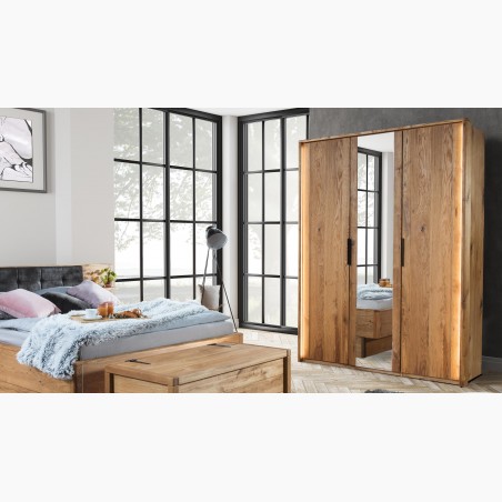 Trojdverová šatníková skriňa dub, Texas 13
