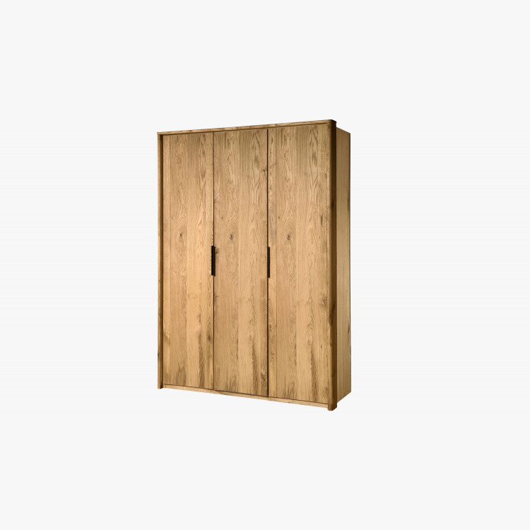 Trojdverová šatníková skriňa dub, Texas 03 , Šatníky- 3