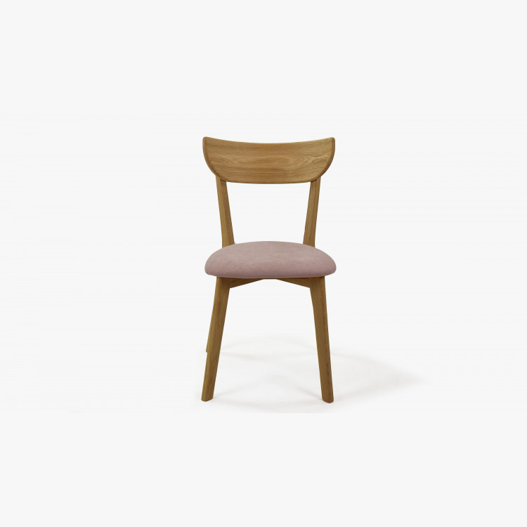 Moderné stoličky dub Eva, ružový sedák , jedálenské stoličky - 4