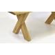 Dubový stůl - nohy ve tvaru X