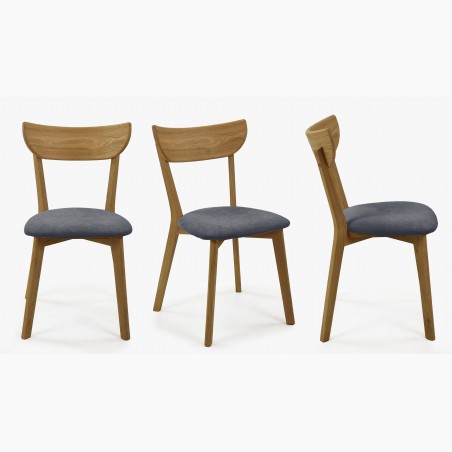 Moderné stoličky dub Eva, sedadlo antracit, jedálenské stoličky - 2