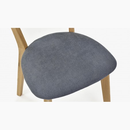 Moderné stoličky dub Eva, sedadlo antracit, jedálenské stoličky - 6