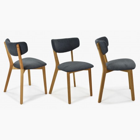 Látková stolička - nohy dub, Amisa antracit , Jedálenské stoličky - 2