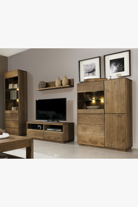 Drevená obývacia stena , Obývacie zostavy- 1