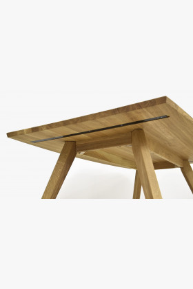 Jedálenský stôl z dubového dreva - oválny, Golem 2