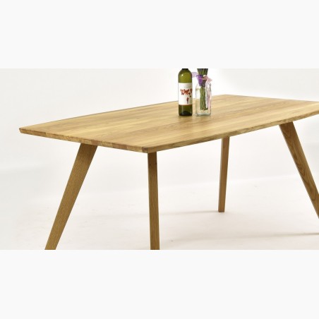 Jedálenský stôl z dubového dreva - oválny, Golem