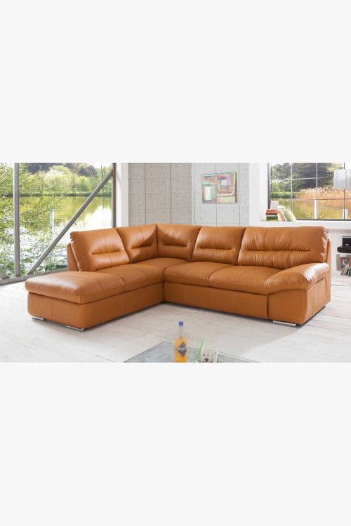 Rohová sedacia súprava - pravá koža Amber , William - roh na ľavej strane , Sedacie súpravy- 1 2