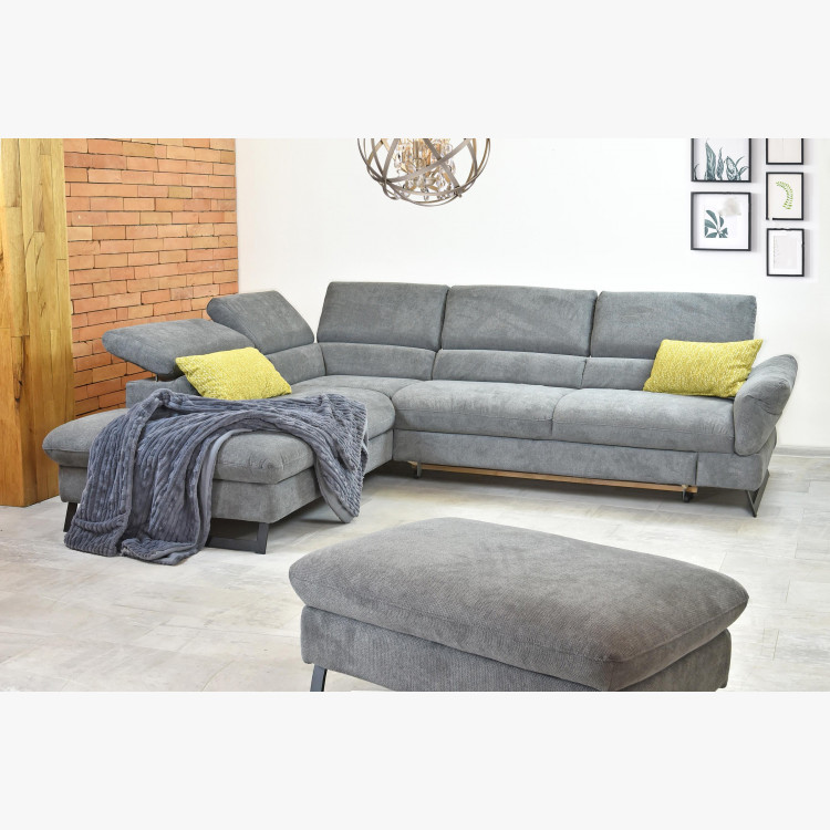 Rohová pohovka s rozkladacou pohovkou, látka Haiti rohová ľavá , Rohové pohovky- 9