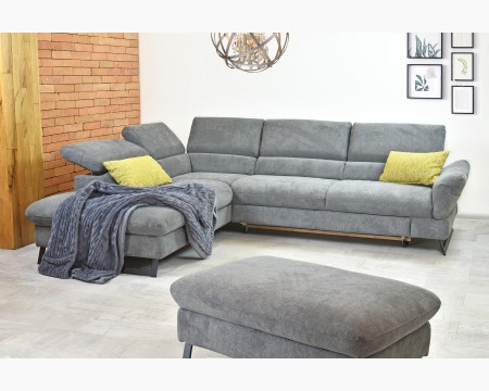 Rohová pohovka s rozkladacou pohovkou, látka Haiti rohová ľavá , Rohové pohovky- 9