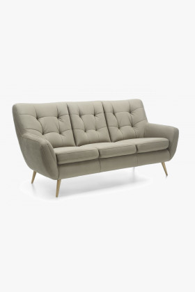 Skandinavisches 3-Sitzer Sofa Aquaclean Stoff bequem