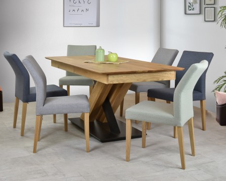 Moderná čalúnená stolička antracitová, Skagen , Jedálenské stoličky- 8