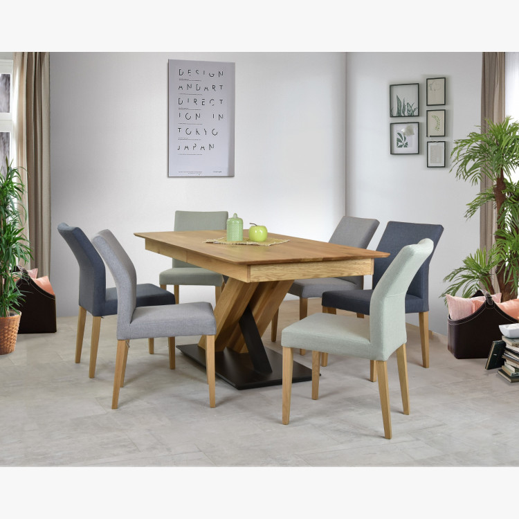 Moderná čalúnená stolička antracitová, Skagen , Jedálenské stoličky- 2