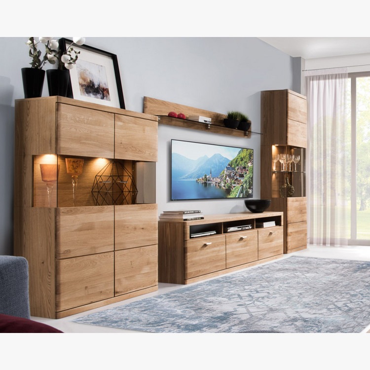 Nábytok do obývačky z dubového dreva, Boston , Obývacie steny- 1