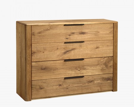Zásuvková komoda z dubového masívu, Texas 44 , komody - 2