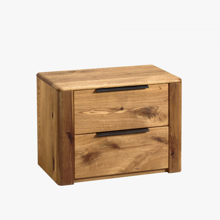 Dubový nočný stolík s dvoma zásuvkami, Texas 82 , Nočné stolíky - 7