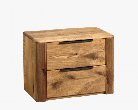 Dubový nočný stolík s dvoma zásuvkami, Texas 82 , Nočné stolíky - 7