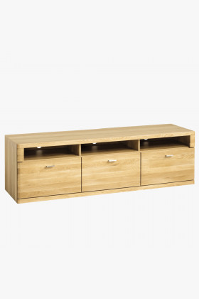 TV-Kommode Eiche natur mit 3 Soft-Close Schubladen 181cm