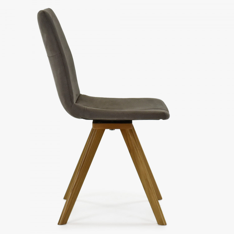 Jedálenská stolička, drevené nohy sivá - Tokio , Jedálenské stoličky- 4