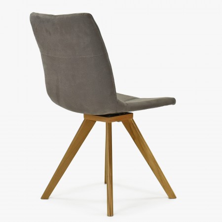 Jedálenská stolička, drevené nohy sivá - Tokio , Jedálenské stoličky- 5