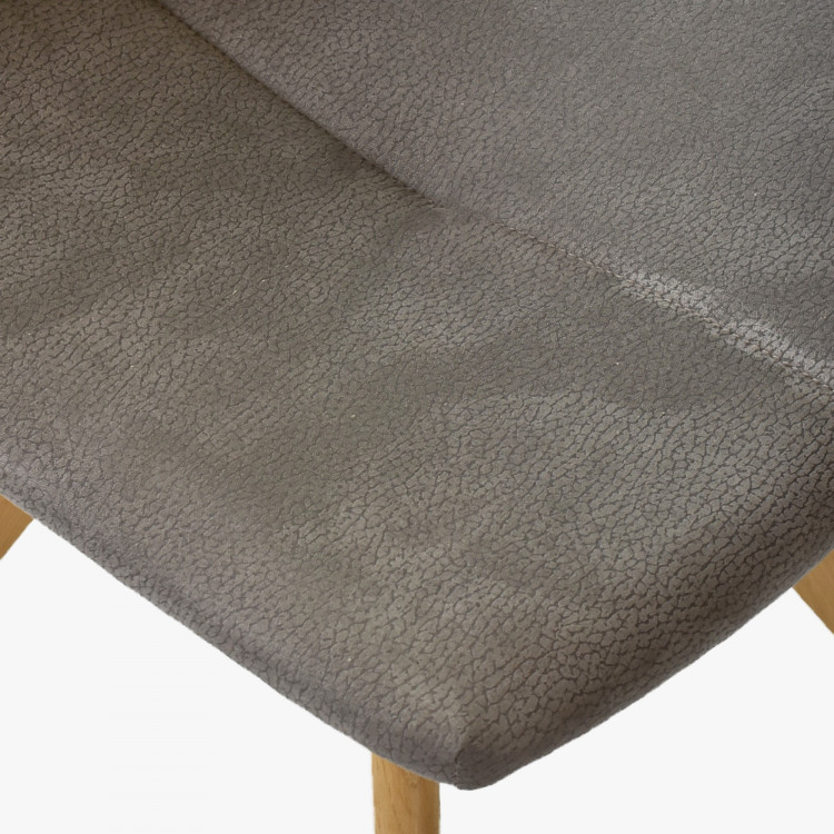 Jedálenská stolička, drevené nohy sivá - Tokio , Jedálenské stoličky- 6