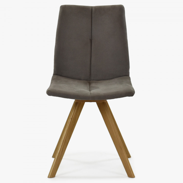 Jedálenská stolička, drevené nohy sivá - Tokio , Jedálenské stoličky- 7