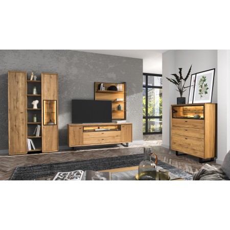 Nábytok do obývačky z dubového dreva, Vilo , Obývačkové zostavy- 2