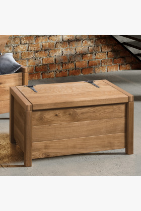 Dubová truhlica s úložným priestorom , box 01 , truhlice z masívneho dreva - 1 2