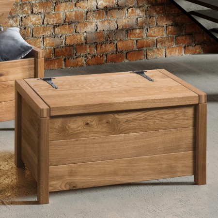 Dubová truhlica s úložným priestorom , box 01 , truhlice z masívneho dreva - 2