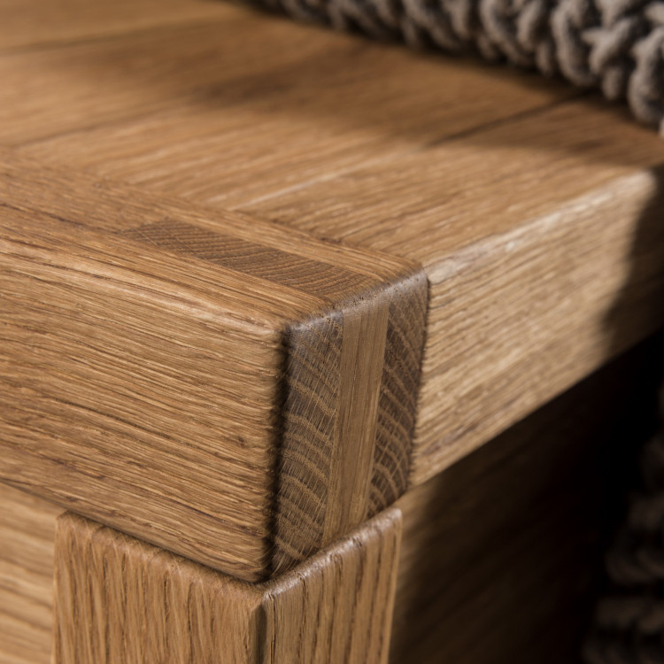 Dubová truhlica s úložným priestorom , box 02 , truhlice z masívneho dreva - 4