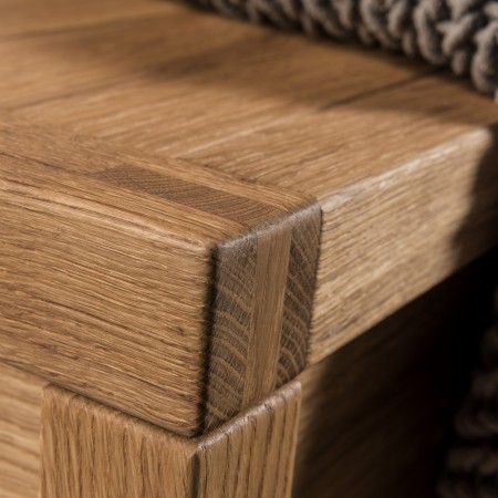 Dubová truhlica s úložným priestorom , box 02 , truhlice z masívneho dreva - 4