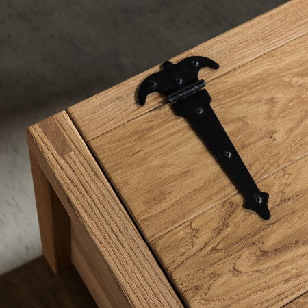 Dubová truhlica s úložným priestorom , box 02 , truhlice z masívneho dreva - 3