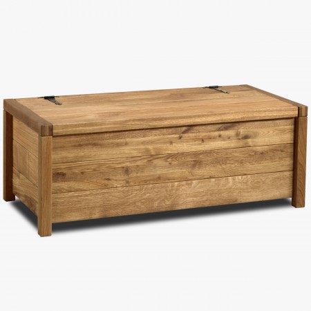 Dubová truhlica s úložným priestorom , box 02 , truhlice z masívneho dreva - 1