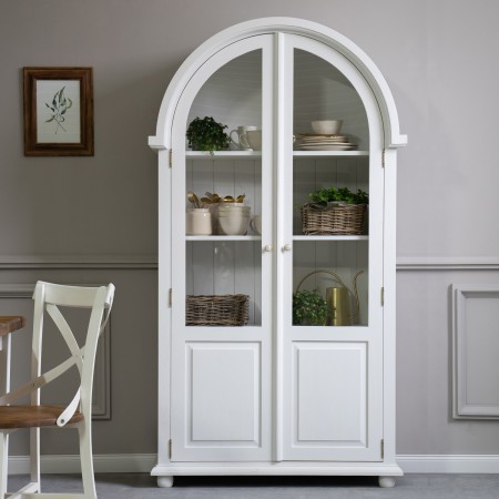 Vitrína Provence - drevená so sklom , Vitríny- 3