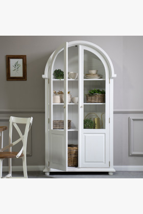 Vitrína Provence - drevená so sklom , Vitríny- 1 2