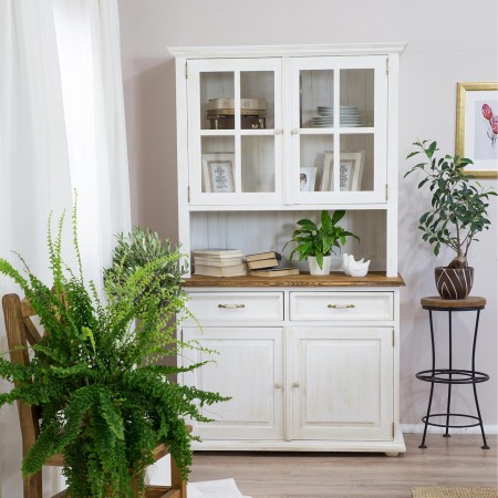 Sklenená vitrína v štýle Provence , nábytok Provence- 1