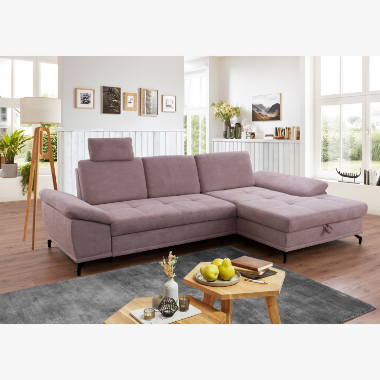 Rohová pohovka na kovových nožičkách, Costello - roh vpravo , Rohové pohovky- 8