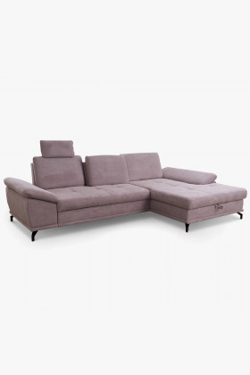 Ecksofa Costello mit Metallfüßen, Ecke rechts, Schlafsofa