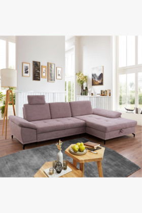 Rohová pohovka na kovových nožičkách, Costello - rohová vpravo , Rohové pohovky- 1 2