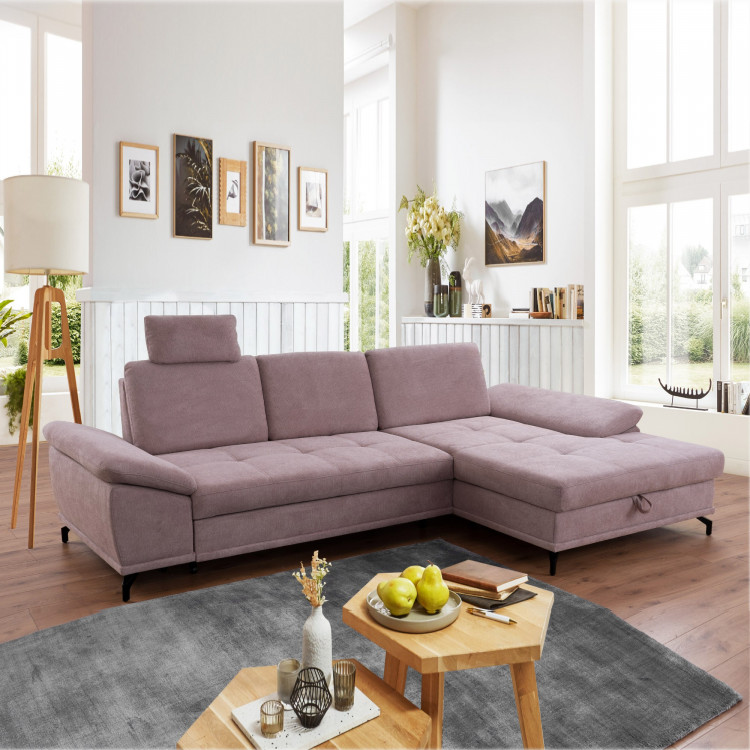 Rohová pohovka na kovových nožičkách, Costello - roh vpravo , Rohové pohovky - 2