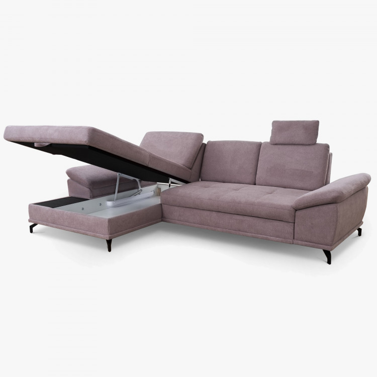 Rohová pohovka na kovových nožičkách, Costello - ľavý roh , Rohové pohovky- 5