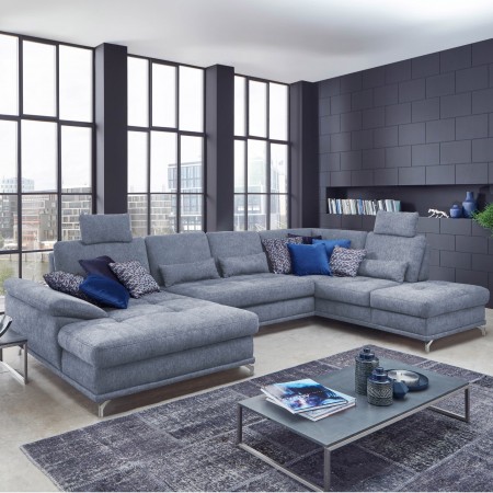 Pohovka v tvare U na kovových nohách, Costello - pravá , Rohové pohovky - 2