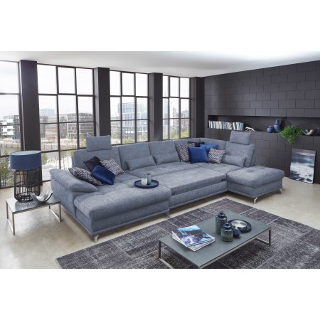 Pohovka v tvare U na kovových nohách, Costello - pravá , Rohové pohovky - 3