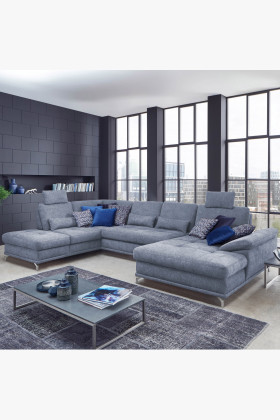 Pohovka v tvare U na kovových nohách, Costello - ľavá , Pohovky- 1 2