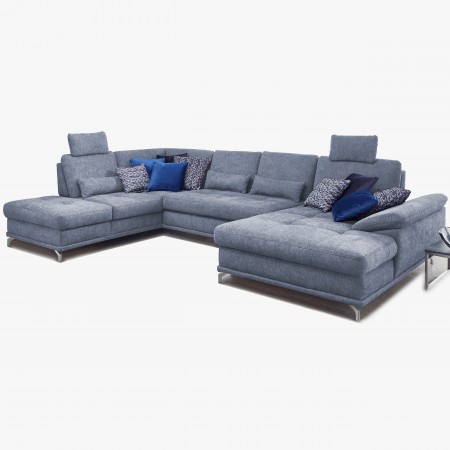 Pohovka v tvare U na kovových nohách, Costello - ľavá , Pohovky- 1