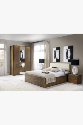 Dubový noční stolek, Helsinki 82 dub pálený , Kolekce Helsinki- 1 2