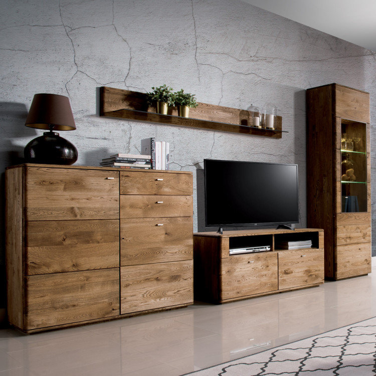 Dubový nábytek Texas do obýváku, Dub pálený , Obývací  sestavy- 1