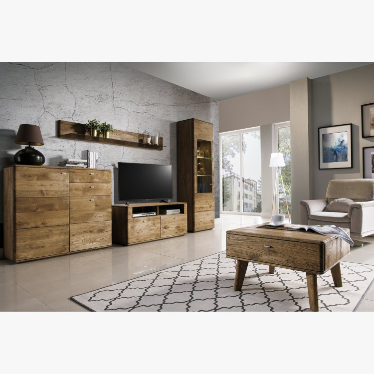 Dubový nábytek Texas do obýváku, Dub pálený , Obývací  sestavy- 4