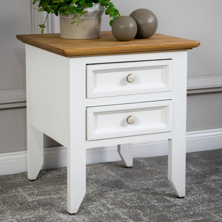 Dřevěný provence noční stolek, Lille typ 212 , Noční stolky- 1